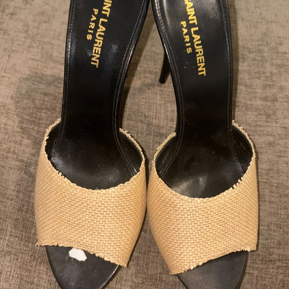Saint Laurent Black and Tan Women's Shoes - Picture 3 of 7